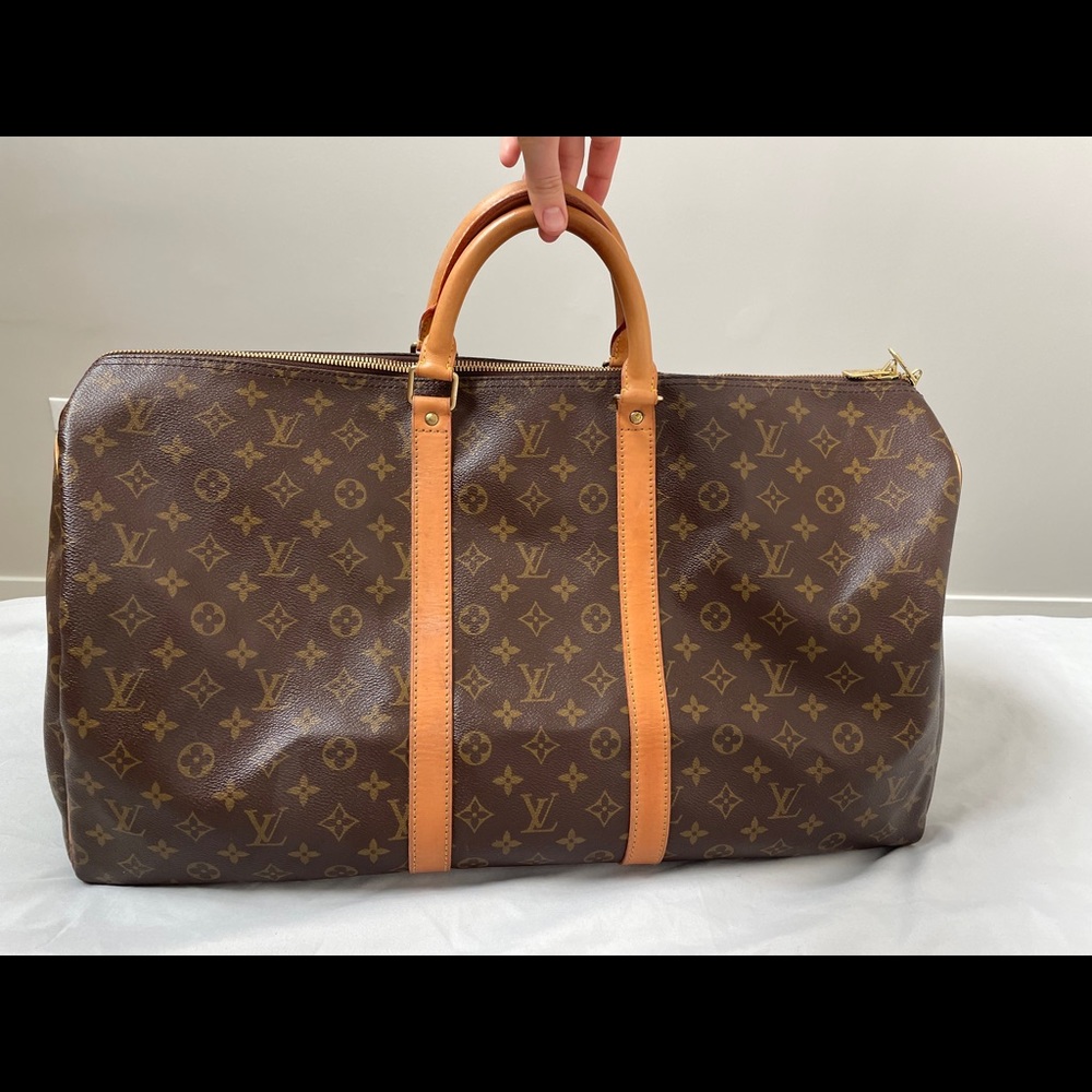 Authentic Louis Vuitton Monogram Keepall 55